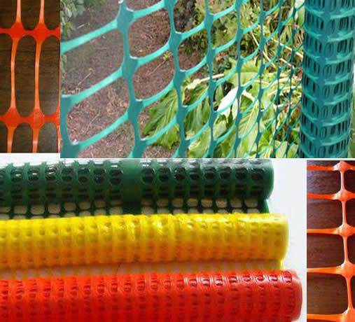 red plastic mesh fencing